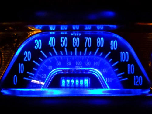 Ford Mustang Blue LED Dash Instrument Cluster Light Update Kit (1964-1965)