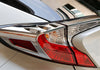 Toyota C-HR (2016-2023) 4 x ABS Chrome Rear Taillight Eyebrow Lamp Cover Trim