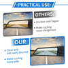 Motorcycle M8/M10 Rear View Mirror Polygon Mirror Black 1 Set