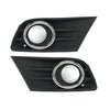 Honda Pilot Fog Light Lamp Covers 2 x with Chrome Ring (2012-2015)