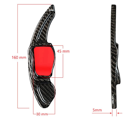 VW Golf MK6 GTI R20 2 x Carbon Fiber Paddle Shifters (2010-2014)