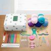 Beginners 58PCS Crochet Kit with Yarn & Rubber Grips