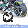 Motorcycle Universal Nylon Black Rear Wheel Transport Tie Down Strap