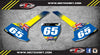 Husqvarna TC 65 (2017) - Aussie Pride Style Decals Custom Number Stickers