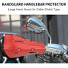 Set Universal Coffin Cut Large Motorcycle Handlebar Hand Guards Red Plastic