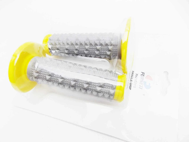 Yamaha WR426 Forseti Yellow Grey Diamond Handlebar Grip Set
