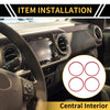 Toyota Tacoma AC Vent Dashboard Decoration Rings Red (2016–2023)