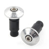 Dirt Bike Motor Silver 7/8" Handlebar End Weights Grips Cap Plugs
