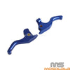 Harley Touring FLTRX Adjustable Hand Brake Clutch Levers Blue (2014-2023)