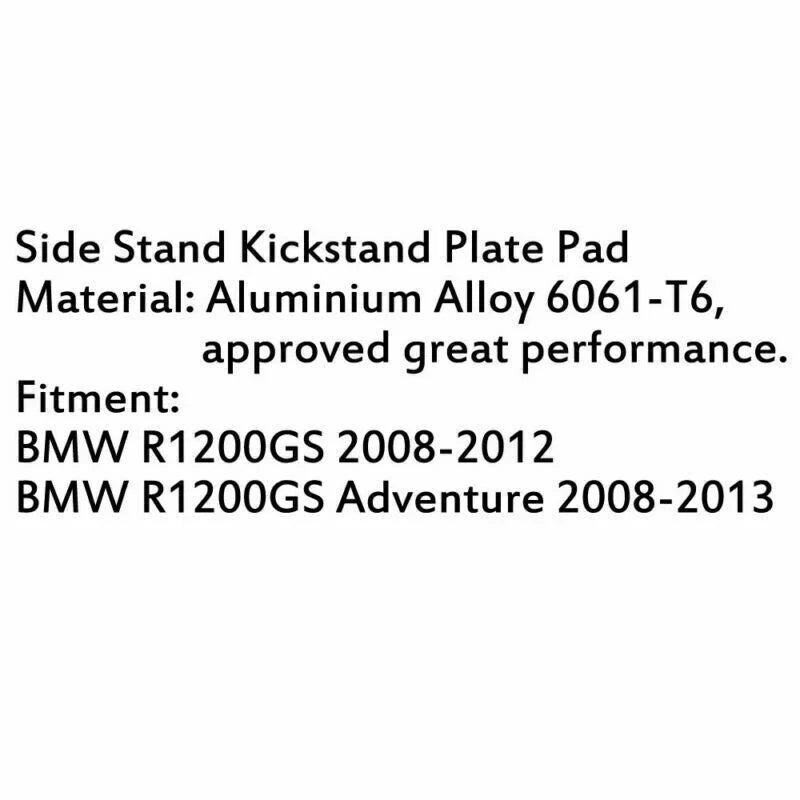 BMW R1200GS (2008-2012) & Adventure Side Stand Plate (2008-2013)