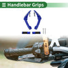 Motorcycle Hand Grips Cover Blue Aluminum Alloy