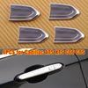 Cadillac ATS XTS CT6 CTS 4x Door Lock Cylinder Chrome Cover Trim Cap