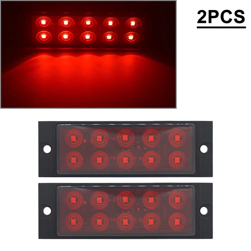 Car Truck Trailer Lorry Tractor RV 10 LED Side Marker Lamps
