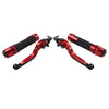 Suzuki GSX-S750 Red Extendable Brake Clutch Levers & Handlebar Grips (2017-2023)