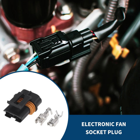 Buick 2 x Pins Electronic Fan Socket Plug