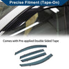 Hyundai Accent Hatchback Car Window Deflectors (2012-2017)