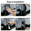 Cadillac SRX 6X Glossy Black Door Trim B Pillar Posts Gloss Cover (2010–2016)