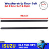 Weatherstrip Door Belt Outer Pair LH+RH Fits Isuzu ELF NPR NKR Truck 1985-93