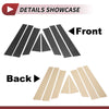 Nissan Rogue (2014-2020) Carbon Fiber Black 8 Pcs Door Pillar Window Trim