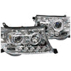 Landcruiser 200 Series Angel-eye Projector LED Chrome Headlights (2007-2015)