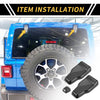 Jeep Carbon Fiber Pattern Rear Window Hinge & Nozzle Decals (Fits All Years)