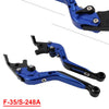 Suzuki GSXR600 GSXR750 CNC Blue Extendable Brake Clutch Levers (2004-2005)