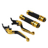 Honda CBR600RR CBR954RR Gold Extendable Brake Clutch Lever (2003-2006)