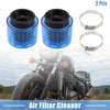 110-125cc Most Motorcycles Blue 2 x Air Filter Cleaner 47mm/1.85"