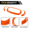 Jeep Wrangler Orange Front Rear Roof Reading Light Trim Covers (2007-2018)