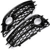 Audi A4 B8 S-Line S4 Bumper HONEYCOMB Fog Light Lamp Cover (2008-2012)