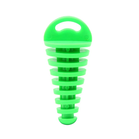 Motorcycle 15-38mm Outlet / Motorcycle Muffler Pipe Exhaust Silencer Wash Plug Green