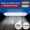 Awning - 287mm Dual LED Bug Light 12/24V Amber/White