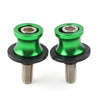 KAWASAKI ZX6R (1998-2011) Green CNC 10MM Swingarm Spools Slider Screws