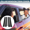 Toyota 4Runner 6 Pcs Black Door Pillar Window Trim (2003-2009)