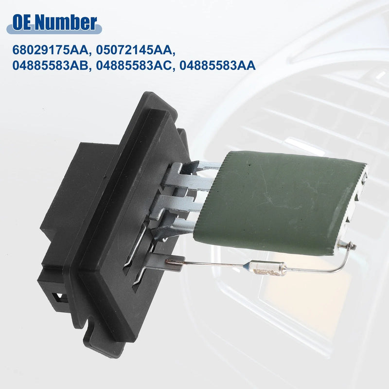 Chrysler Black Silver Tone Green HVAC Blower Motor Resistor Replacement
