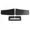 Dodge Challenger 3PC Carbon Fiber Seat Safety Belt Button Panel Trims (2015-2021)