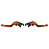BMW F800GS / Adventure, F800R Orange Extendable Brake Clutch Levers (2008-2018)