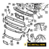 2007-2011 Honda CR-V Front Bumper Brackets Set (2 x Left & Right)