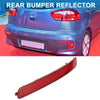Kia Rio EX, LX, SX 1.6L (2012-2015) Red Rear Left Bumper Reflector