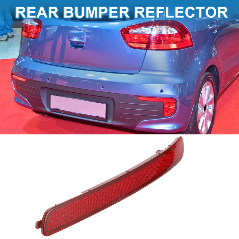 Kia Rio EX, LX, SX 1.6L (2012-2015) Red Rear Left Bumper Reflector