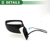 Honda Civic 2012-2013 Manual Folding White Left Side Door Mirror Replacement