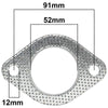 Nissan Pulsar N12 Exhaust Pipe Flange Gasket 1.6L 4cyl (1986 - 1987)