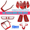 Toyota RAV4 13x ABS Glossy Red Interior Accessories Cover Trim (2019–2024)