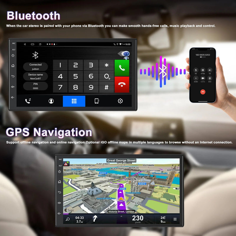 Nissan Tiida 7'' Wireless Carplay Android Auto Head Unit Radio (2006-2013)