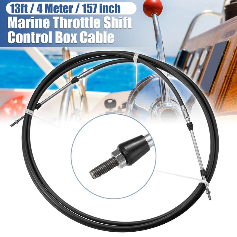 Yamaha Black 1x 13ft 157Inch Marine Type Shift Remote Control Box Cable