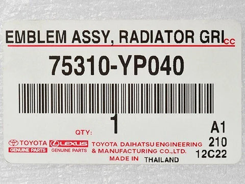 Toyota Hilux Grille Front Radiator Logo Emblem
