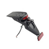 Motorcycle Universal Black Reflector Taillight Rear License Plate Bracket