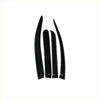 Set of four black plastic car window visors weather shields for toyota hilux vigo to block rain and wind