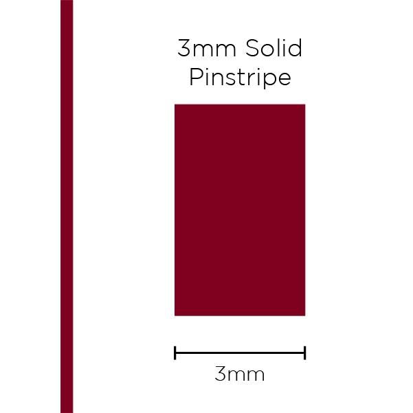 Saas Pinstripe Solid Burgundy 3mm x 10m 1113