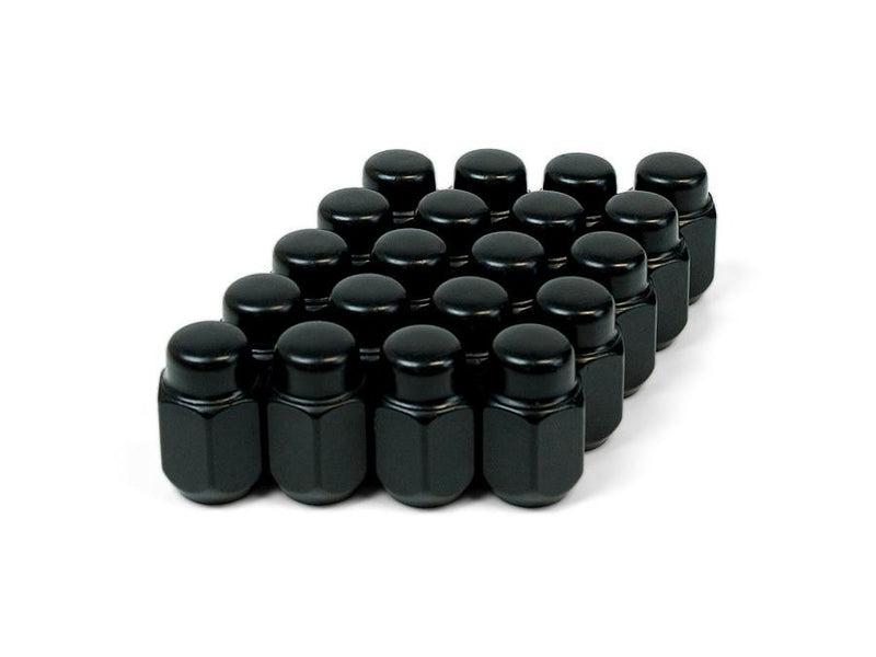 Saas Wheel Nut Acorn Taper M12x1.25 Black 35mm (20 Pack)